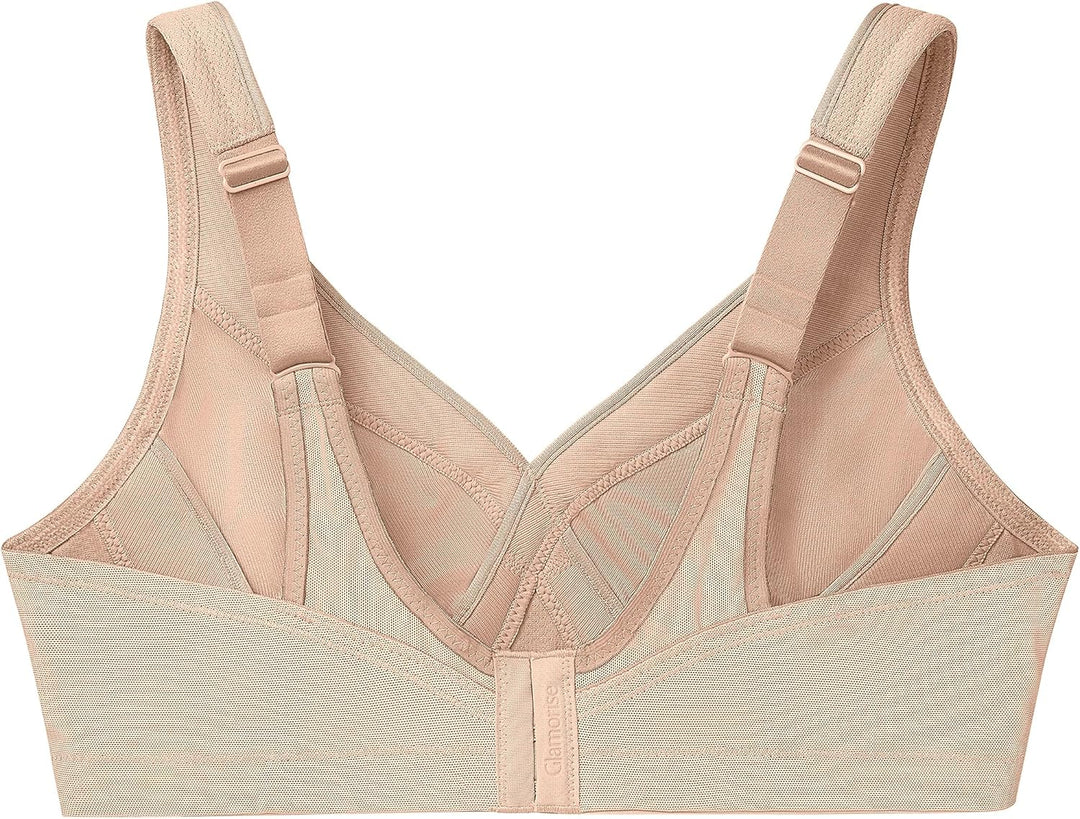 Glamorise Damen Vollschalen BH Full Figure MagicLift Seamless Wirefree Sports Bra 