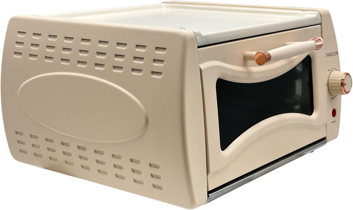 Cremeweisser Goldhofer Elektrischer Premium Tandoor Ofen mit Grillrost ohne Backblech! – Authentisch