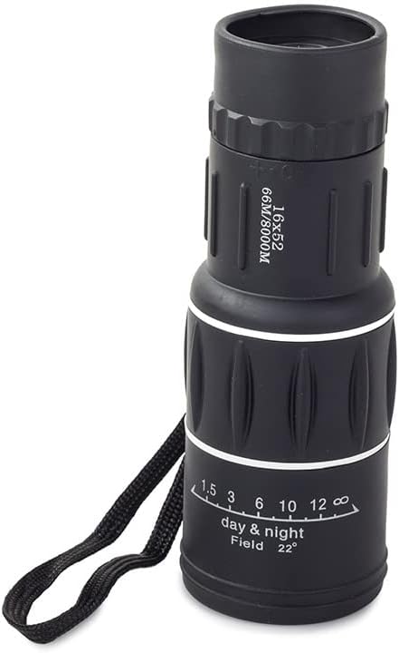 PARENCE - Fernglas Monokular 16 X 52 mit Nachtfunktion - Tragetasche & Reinigungswerkzeug - Gepanzer