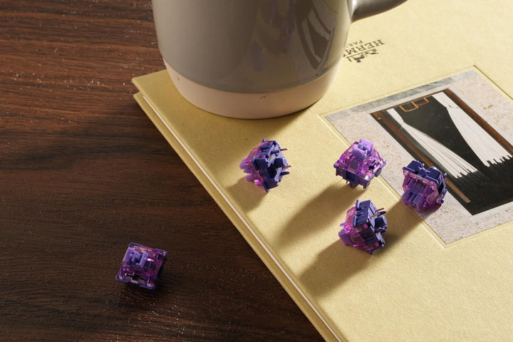 Akko V3 Pro Violett Schalter für Gaming-Tastatur, taktile Schalter, 5-Pin 40gf, staubdichter Schaft,