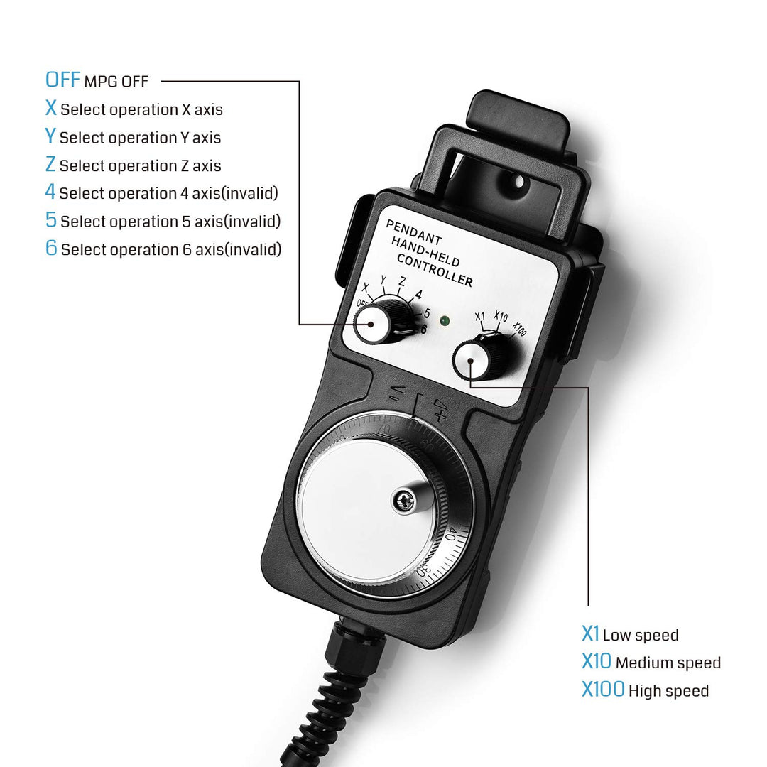 SainSmart Genmitsu CNC MPG Handradsteuerung für Genmitsu CNC-Maschine 4040-PRO, 3018-PROVer V2, 3018