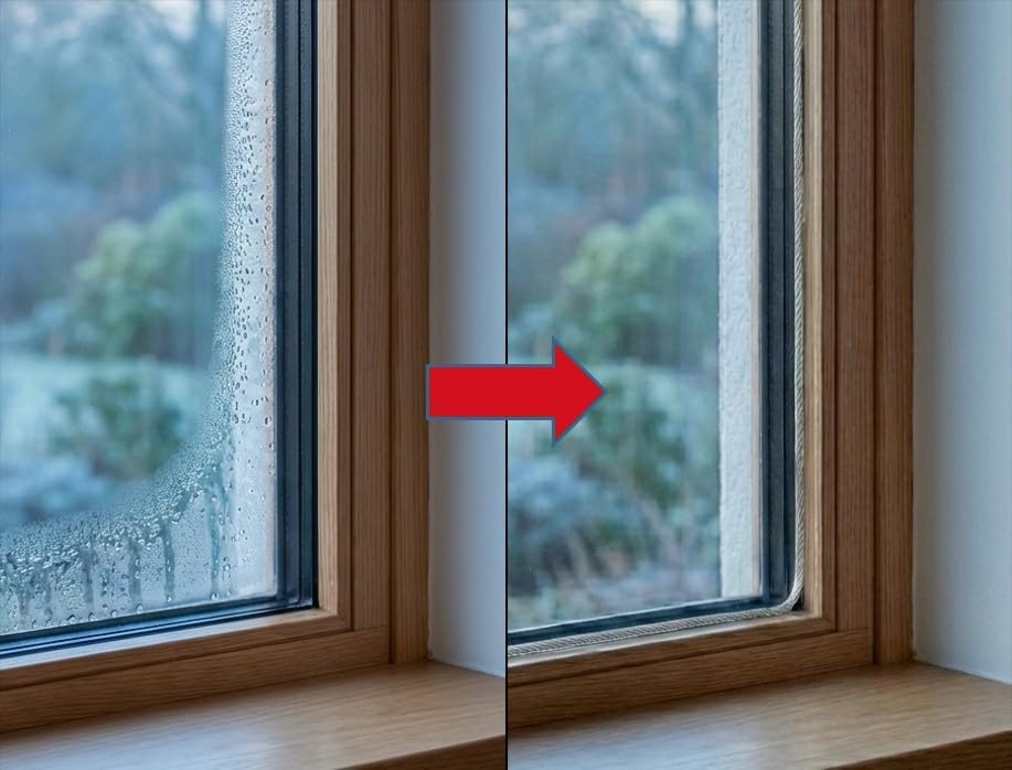 T-STRIPE Fensterheizung Länge 2,20-2,90m gegen Kondenswasser am Fenster