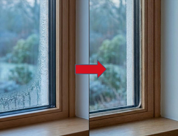 T-STRIPE Fensterheizung Länge 2,20-2,90m gegen Kondenswasser am Fenster