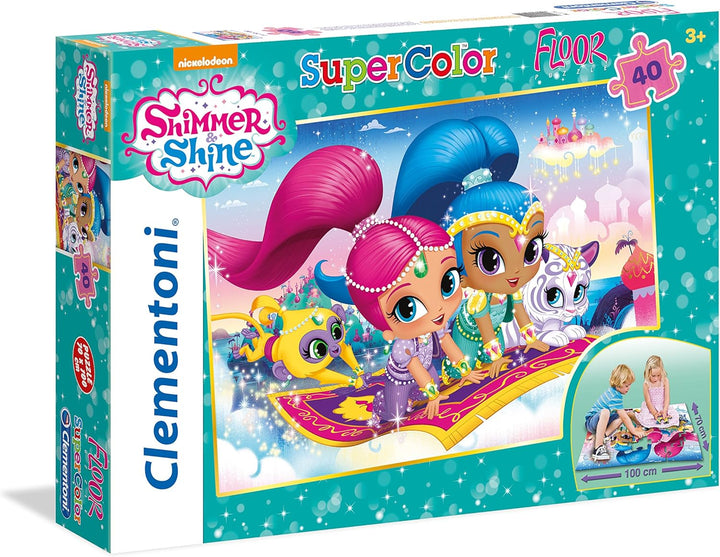 Clementoni 25451 "Shimmer und Shine Bodenpuzzle, 40 Teile