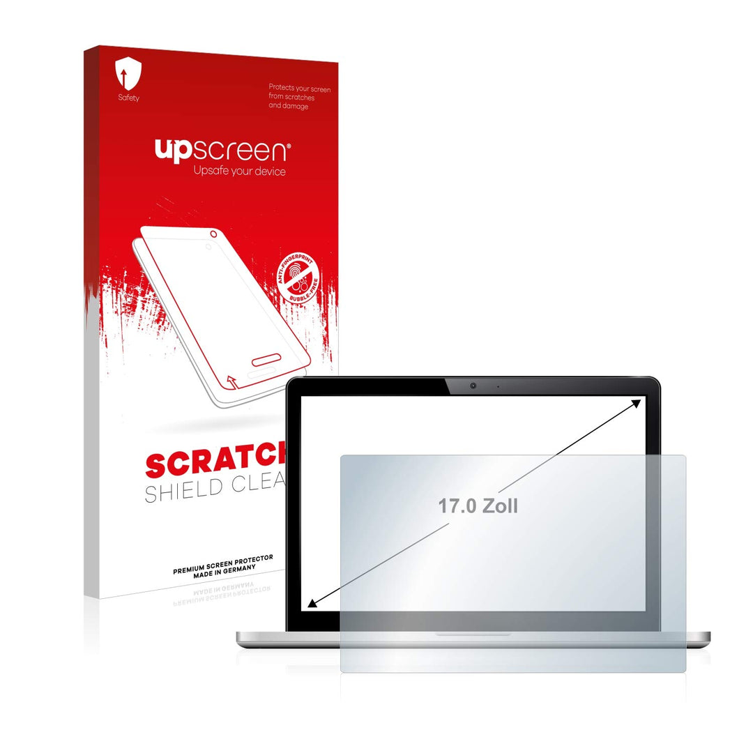 upscreen 17" Schutzfolie für 17,0 Zoll Industrie-Monitore (43.2 cm) [338 x 270 mm, 5:4] – Kristallkl