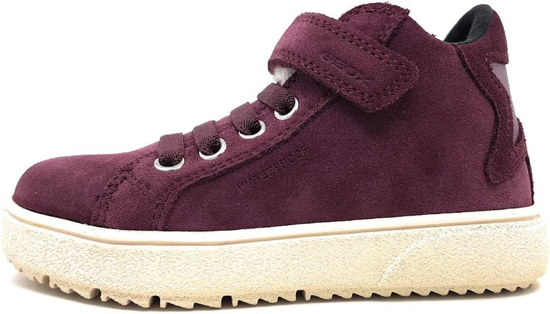 Geox Mädchen J Theleven Girl WPF Sneaker 24 EU Prune, 24 EU Prune
