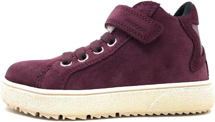 Geox Mädchen J Theleven Girl WPF Sneaker 32 EU Prune, 32 EU Prune