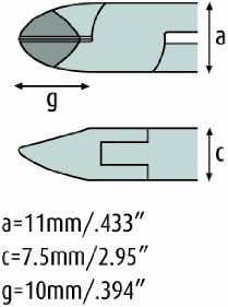 Hartmetall-Seitenschneider 125mm - schmitz 3401HS22 - ovaler Kopf mit Hartmetall-Schneiden, mit Schn