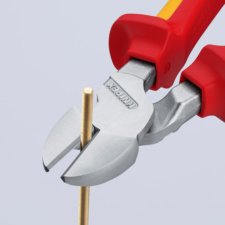 Knipex Kraft-Seitenschneider verchromt, isoliert mit Mehrkomponenten-Hüllen, VDE-geprüft 200 mm 74 0