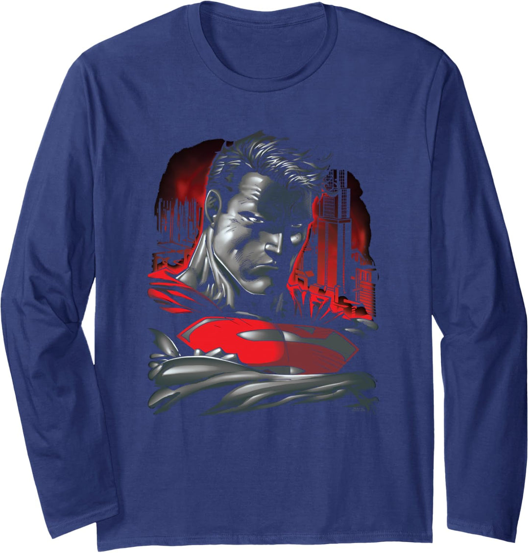 Superman Man of Steel Langarmshirt