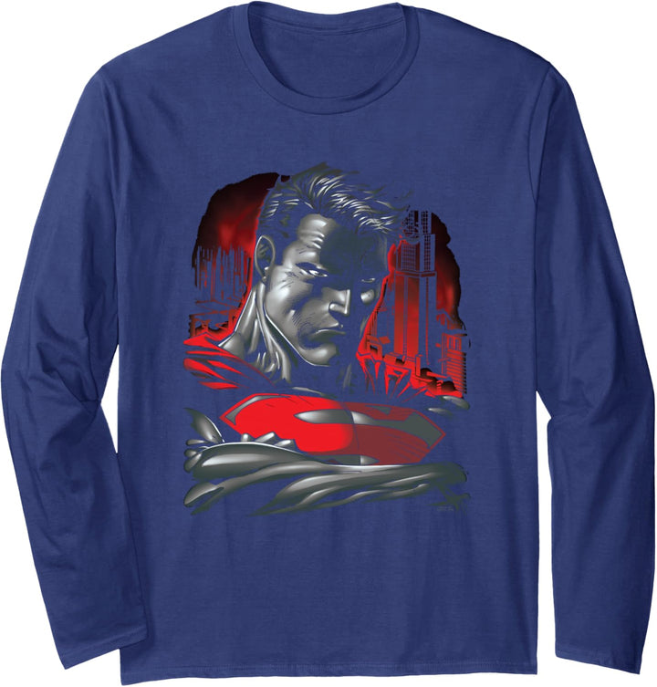 Superman Man of Steel Langarmshirt