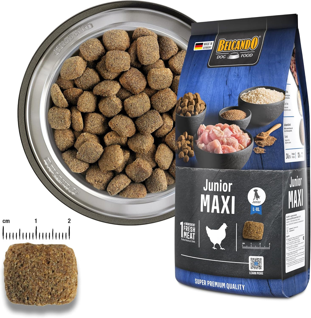 Belcando Junior Maxi [12,5 kg] Hundefutter | Trockenfutter für Junghunde grosser Rassen | Alleinfutt