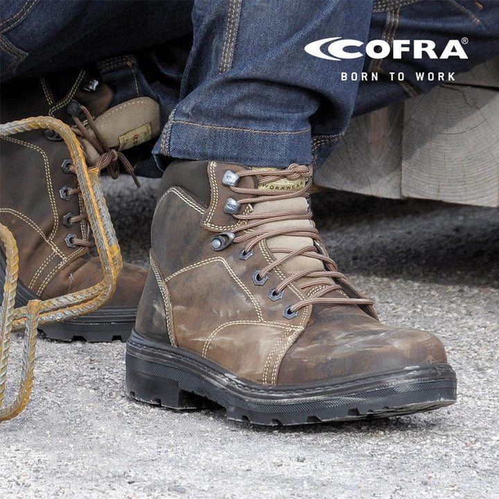 Cofra 25510-000.W42 LAND BIS S3 SRC Sicherheitsstiefel, Schlamm/Schwarz/Braun, Grösse 42 42 EU, 42 E