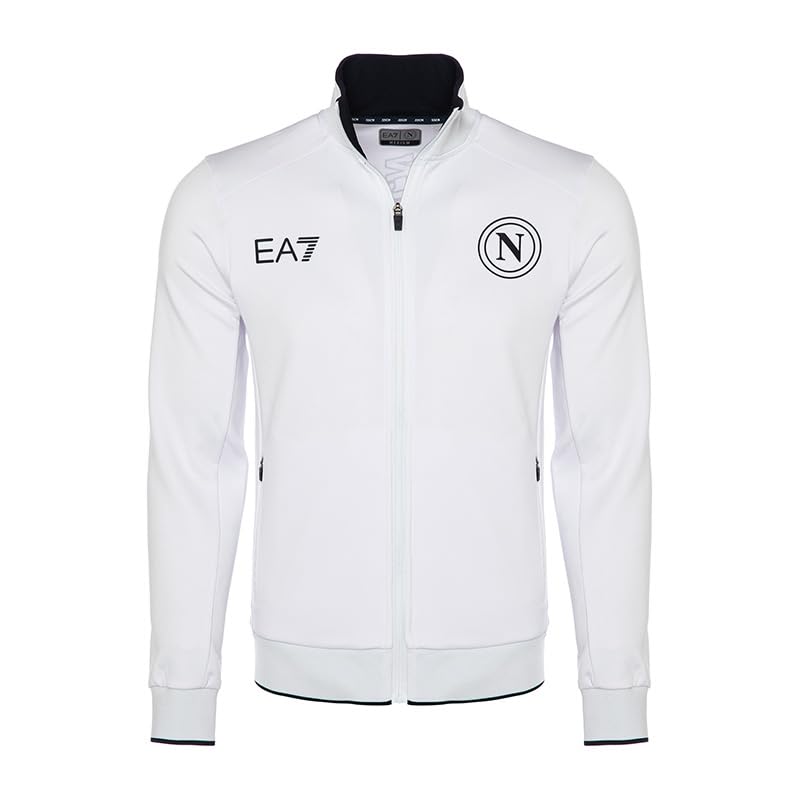 SSC NAPOLI Unisex Sweatshirt Trainings-Oberteil M Weiss, M Weiss