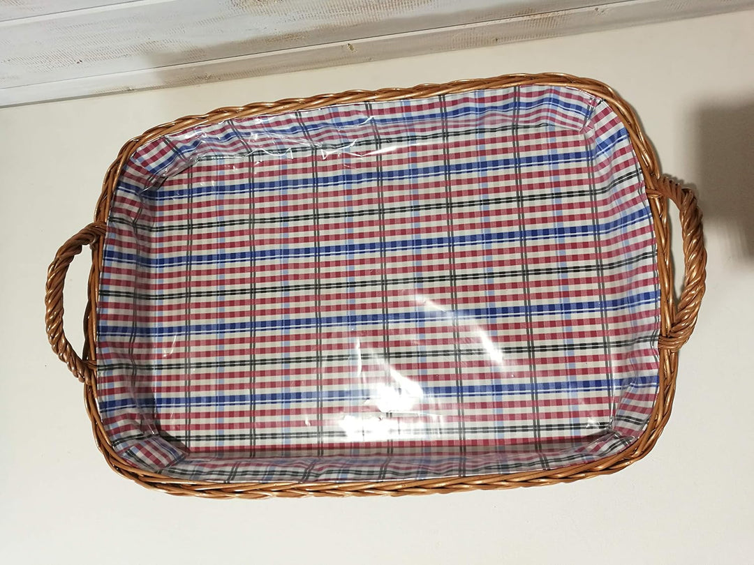 Weidentablett Frühstückstablett Serviertablett 54 cm Tablett Korb Weide