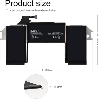 BLESYS A1932 Akku A1965 Laptop ErsatzAkku für MacBook Air 13 Zoll Retina A1932 (2018-2019) A2179 202