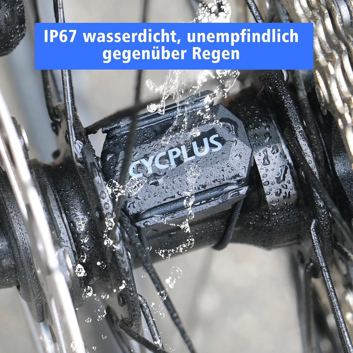 CYCPLUS Fahrrad Trittfrequenzsensor oder Geschwindigkeitssensor Dual Modul Bluetooth und ANT +
