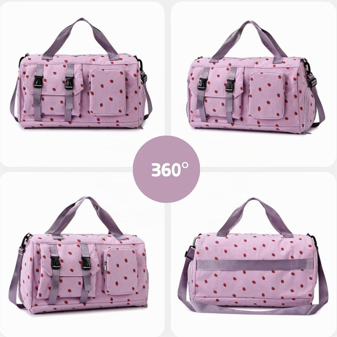 Sporttasche Kinder Mädchen Reisetasche Jungen Damen mit Schuhfach Reisetaschen Weekender Travel Bag