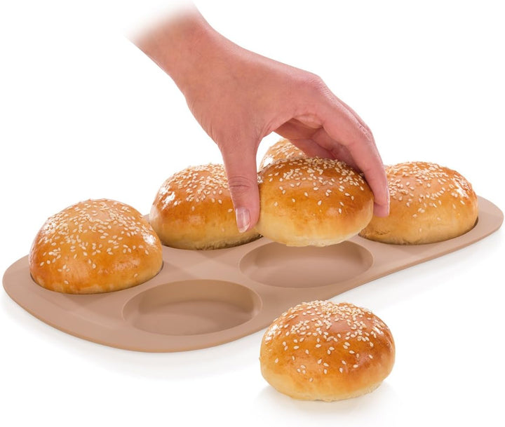 Tescoma Backform Silikon, rund Burgerbrötchen, Burgerbrötchen