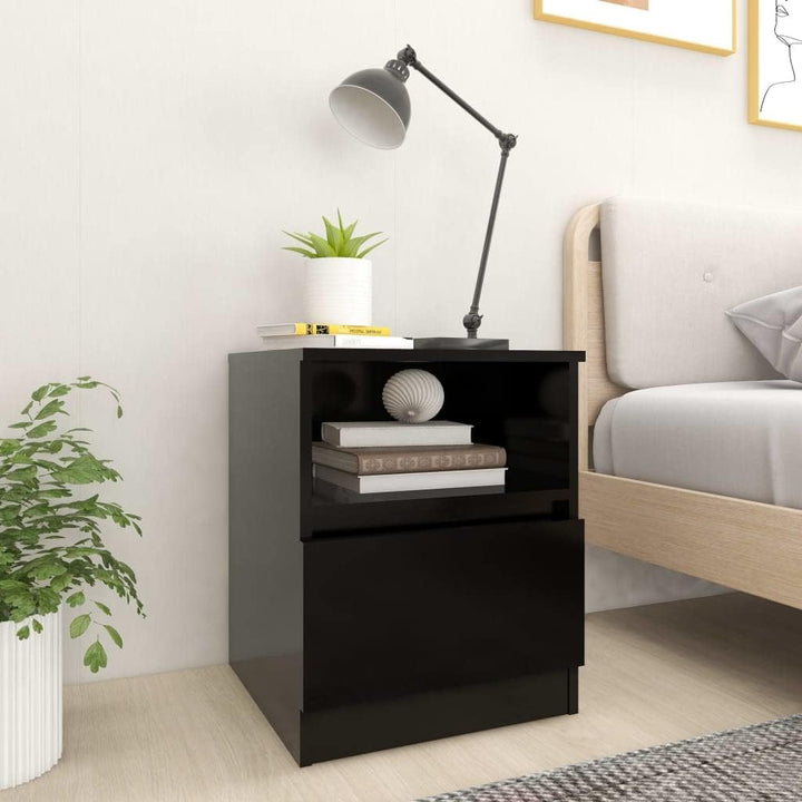 vidaXL 2X Nachttisch 1 Schublade 1 Ablage Nachtschrank Nachtkommode Nachtkonsole Schlafzimmer Schran
