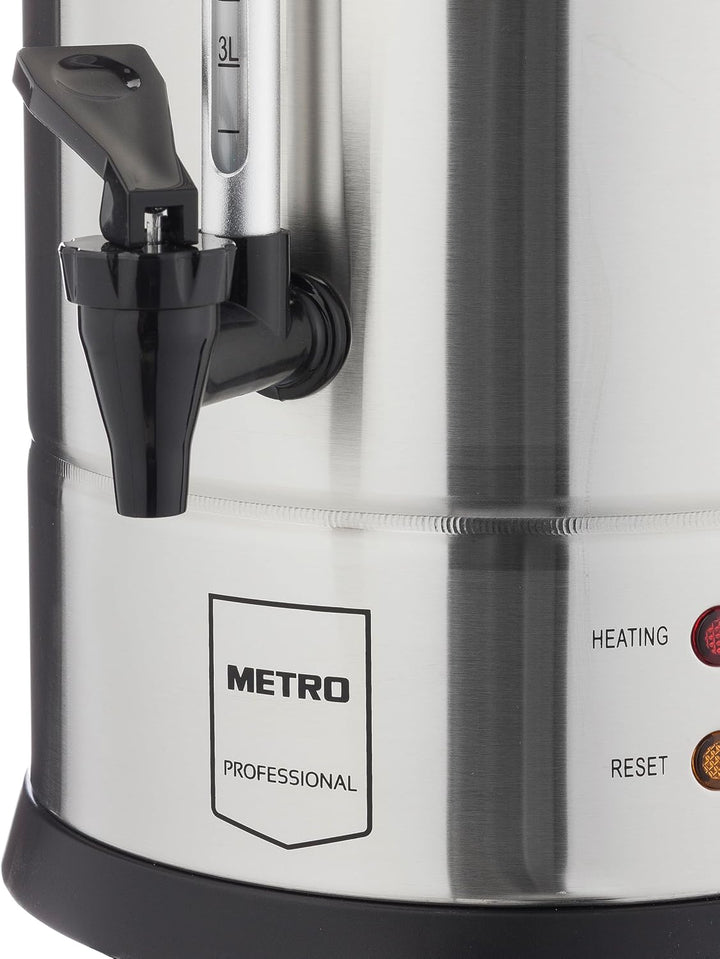 METRO Professional Wasserkocher GWB1010, auch für Glühwein, Glühweinspender, 10 Liter, 65 Tassen, 13