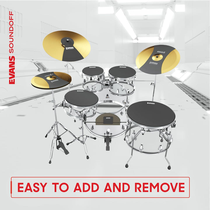 SoundOff by Evans Drum Mute Pack, Rock (10, 12, 14, 16) Rock Pack, Rock Pack