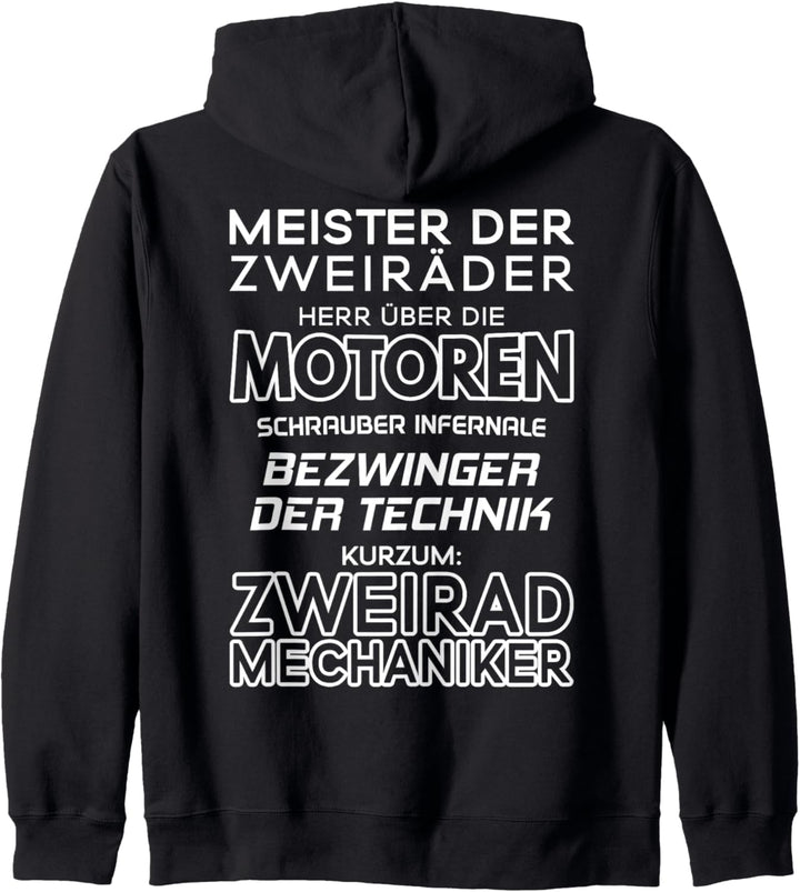 Meister Der Zweiräder Zweiradmechaniker Kapuzenjacke
