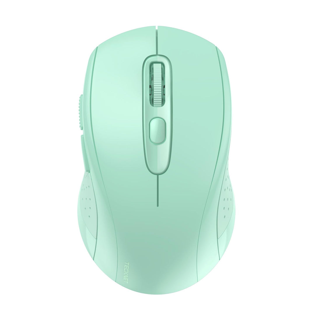 TECKNET Bluetooth Maus, 4000 DPI Maus Kabellos (Tri-Mode: BT 5.0/3.0+2.4GHz) Funkmaus mit USB-Empfän