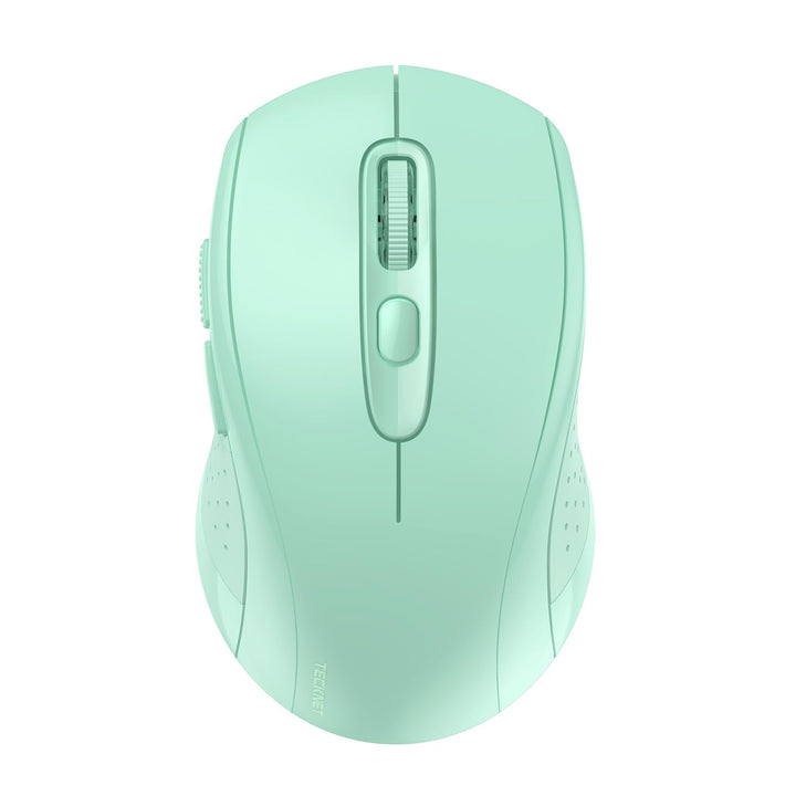 TECKNET Bluetooth Maus, 4000 DPI Maus Kabellos (Tri-Mode: BT 5.0/3.0+2.4GHz) Funkmaus mit USB-Empfän