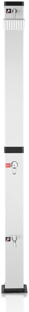 Strattore Solardusche Gartendusche 40 Liter - Warmes Wasser max. 60°C - Ohne Stromanschluss - Mit Fu