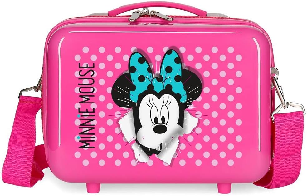 Disney Minnie Sunny Day Anpassungsfähiger Schönheitsfall Rosa 29x21x15 cms ABS Neceser Sunny Neceser