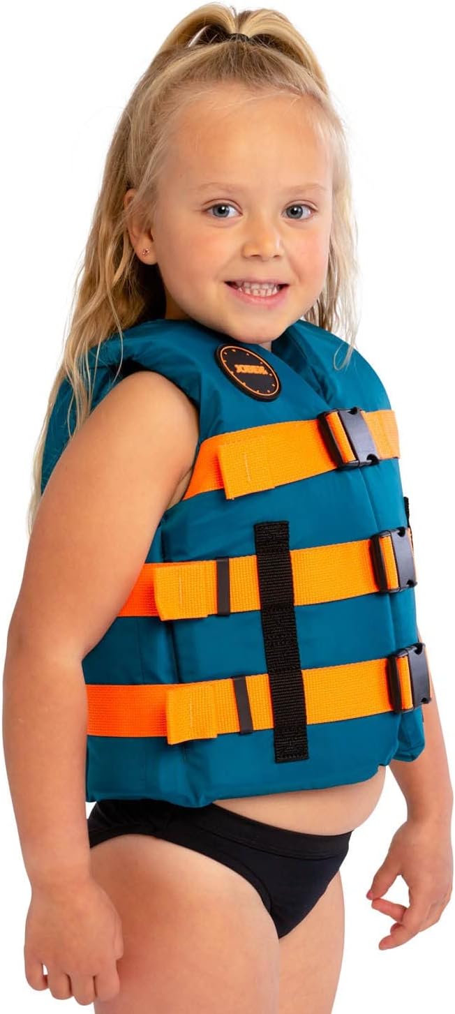 Jobe Nylon-Schwimmweste für Kinder, Unisex, 30 40 kg, Blaugrün