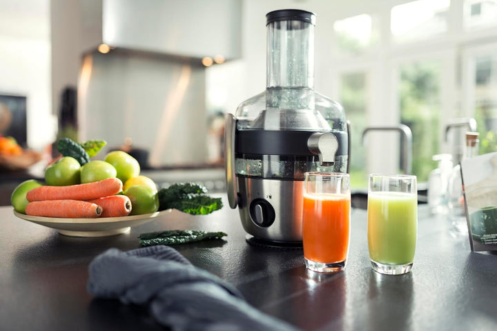 Philips Avance Collection Entsafter, Frischer Saft mit Fruchtfleisch, Sehr grosses Loch für Produkte