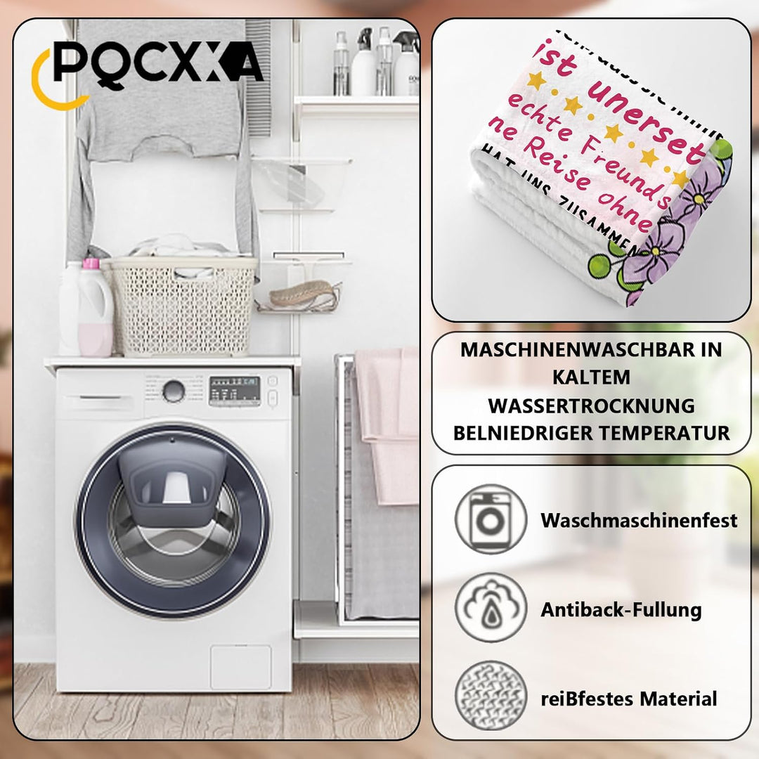 PQCXXA Geschenke für Freundin Kuscheldecke, Flanell Decke Geschenk Ideen Frauen Freundin Geburtstag