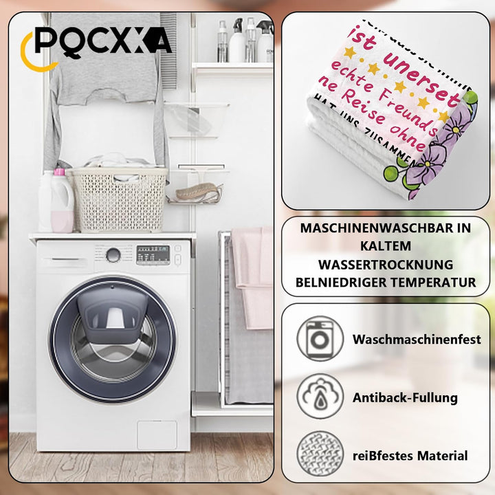 PQCXXA Geschenke für Freundin Kuscheldecke, Flanell Decke Geschenk Ideen Frauen Freundin Geburtstag