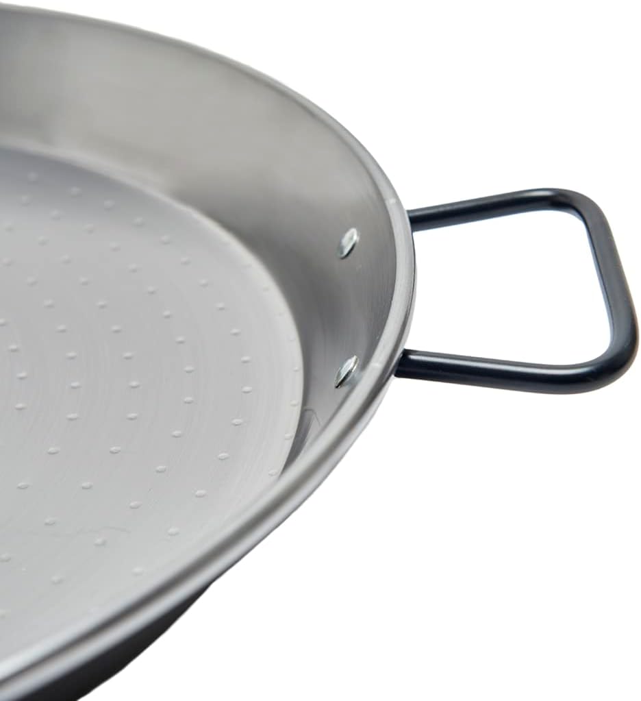 Garcima Paella Pfanne Stahl poliert, grau, 45 cm, 1 Stück Large, Large