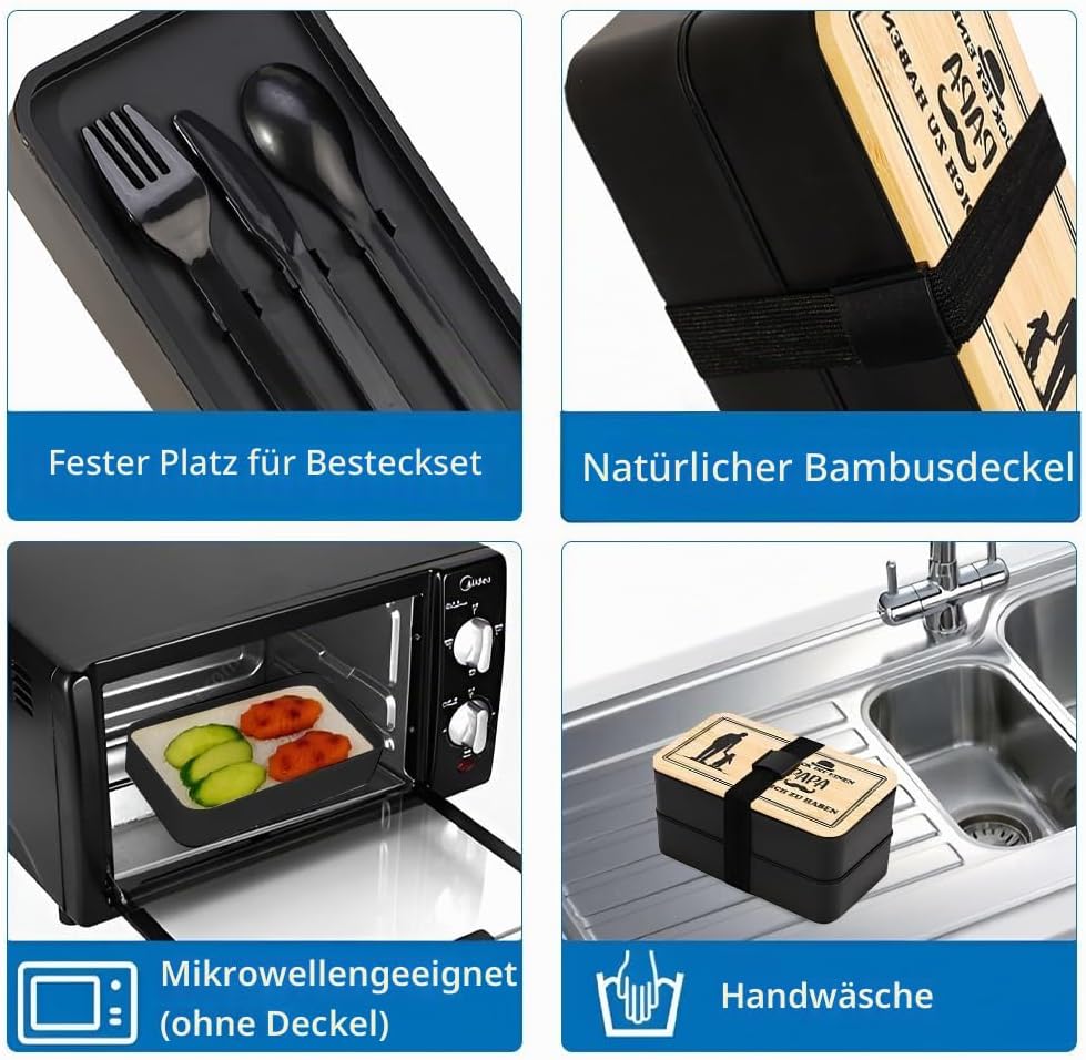 Geschenk für Papa Weihnachts, Brotdose für Papa, Geburtstagsgeschenk für Papa, Geschenk für Vater (P