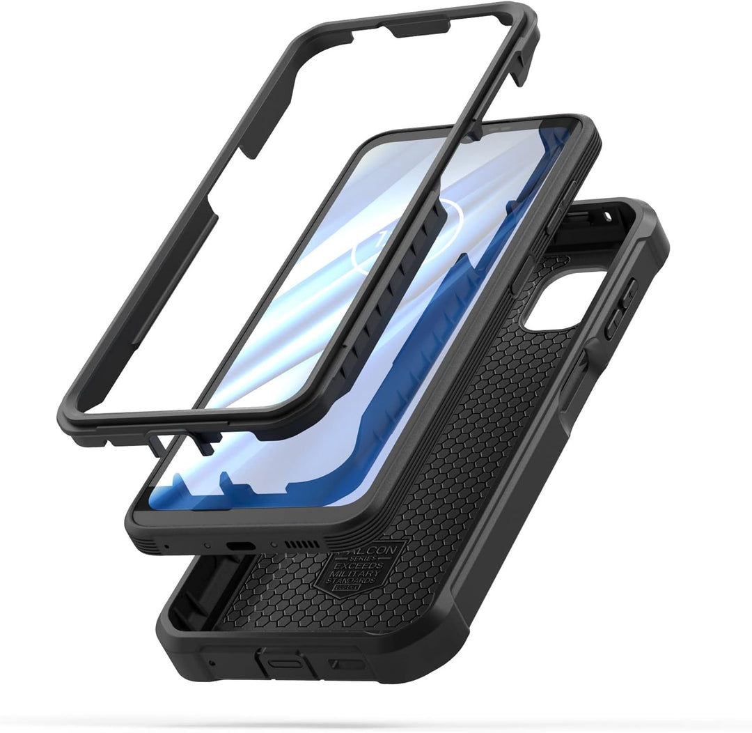 ENCASED Robuste Schutzhülle für Galaxy Xcover 6 Pro – Falcon-Serie, doppellagige, stossfeste Abdecku