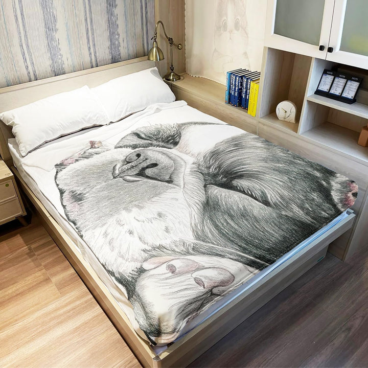 YISUMEI Decke 150x200 cm Kuscheldecken Sanft Flanell Weich Fleecedecke Bettüberwurf Schläfrige franz