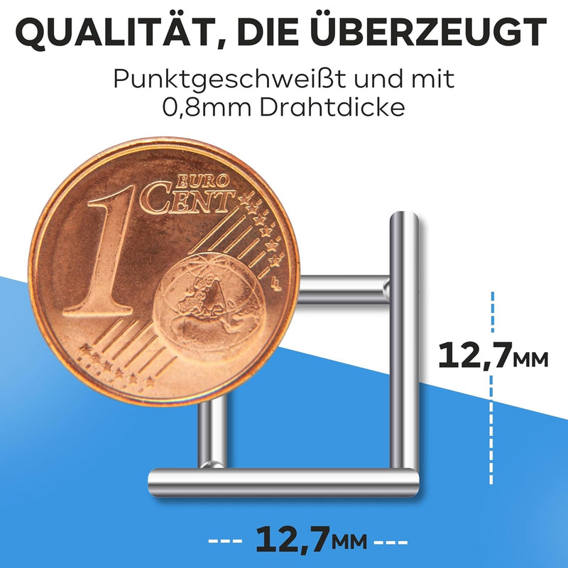 KrapTrap Volierendraht Drahtgitter I verzinkt I 12 m x 1 m I 12x12 mm I Stabiler Kaninchendraht I Wü