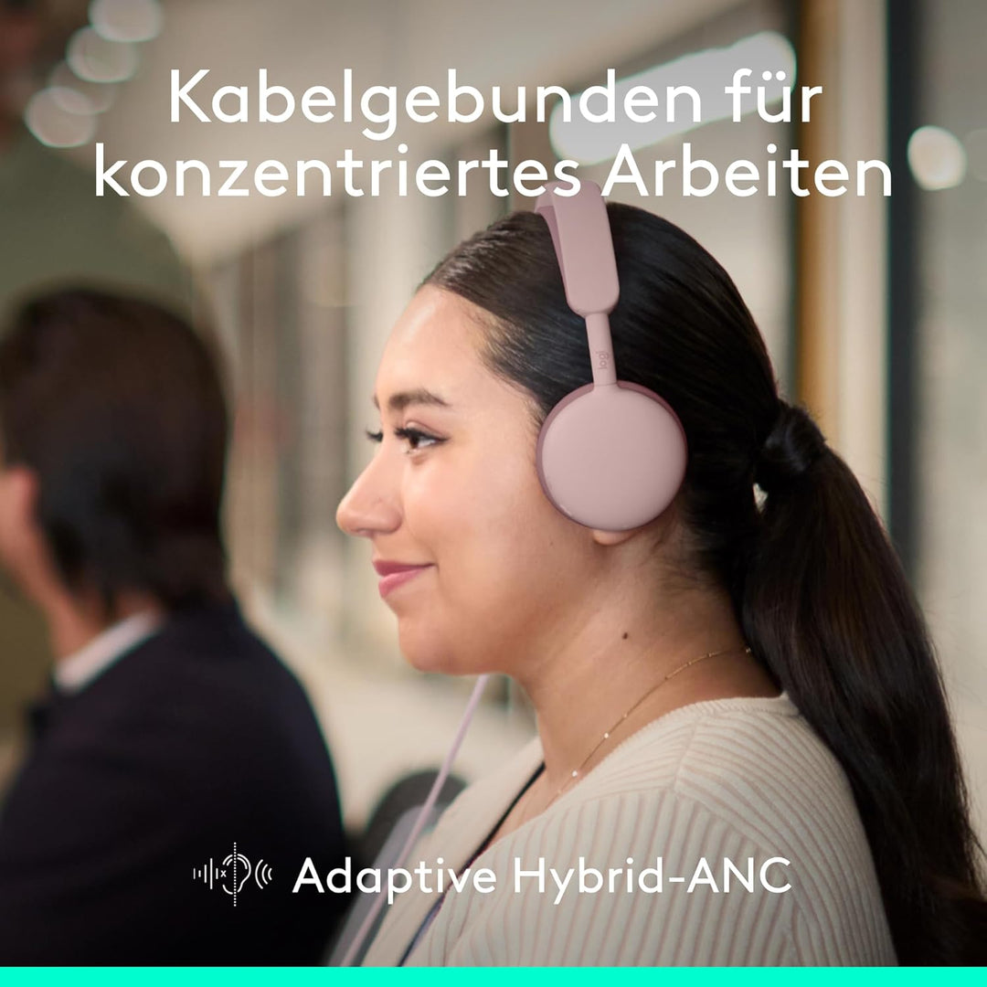 Logitech Zone Wireless 2 ES for Business – Kabelloses Headset mit Geräuschunterdrückung und Adaptive