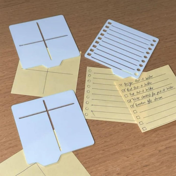 Sticky Note Holder, Memo Pad Organizer, 10 x 11 x 9 cm/3,9 x 4,3 x 3,5 Zoll Desktop Storage Box, Kee