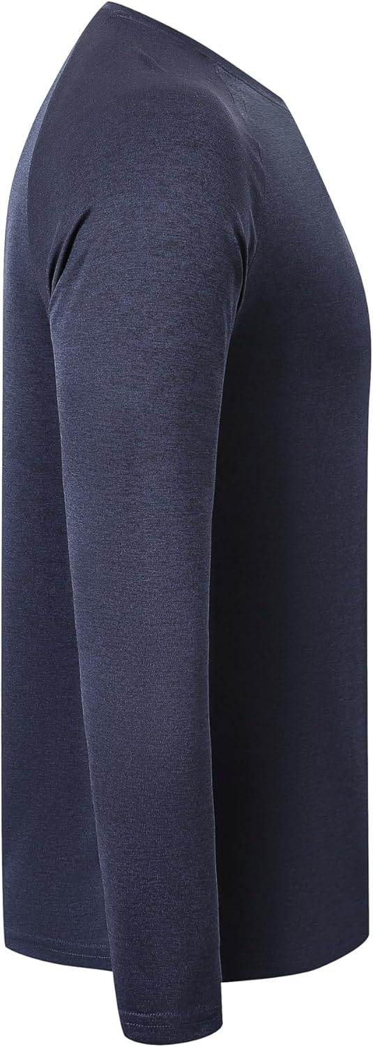 ZENGVEE 4 or 5er Pack Langarmshirts Herren Sport Tshirts Men Schnelltrocknend Kationisches fur Outdo