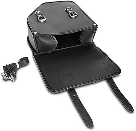 Craftride Motorrad Satteltasche für Custom Retro Vintage Bikes Texas 10l schwarz Links