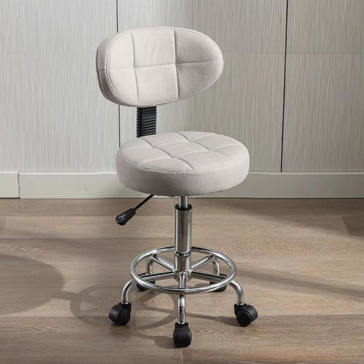 Moderner Bürodrehstuhl - Rollhocker mit Niedriger Rückenlehne und Höhenverstellung - Drehbare Arbeit
