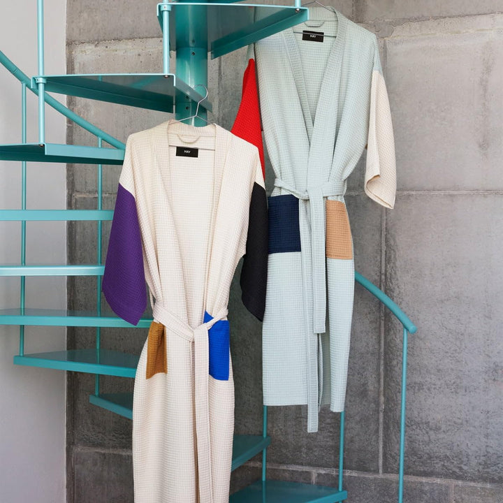HAY - Waffle Bathrobe - Glacier multi (541622)
