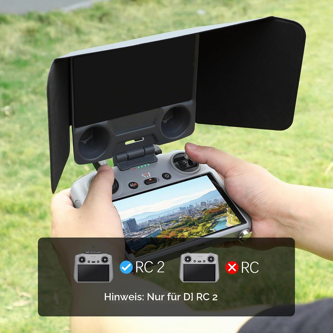 FPVtosky RC 2 Controller More Protector Kit für DJI Mini 4 Pro Zubehör, Kit beinhaltet RC 2 Sun Hood