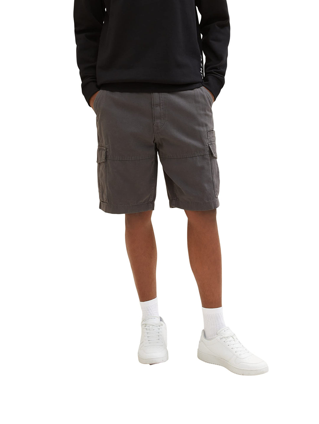TOM TAILOR Herren Relaxed Fit Cargo Shorts 29 10899 - Tarmac Grey, 29 10899 - Tarmac Grey