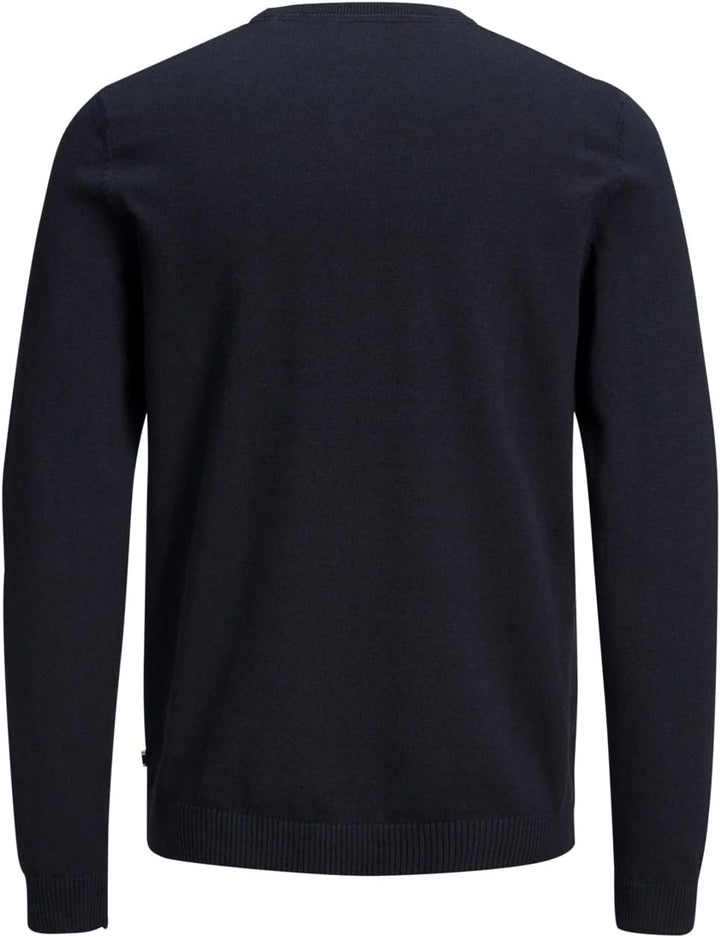 JACK & JONES Herren Strickpullover Rundhalspullover JJEEMIL Knit Crew Neck S Darkblue1, S Darkblue1