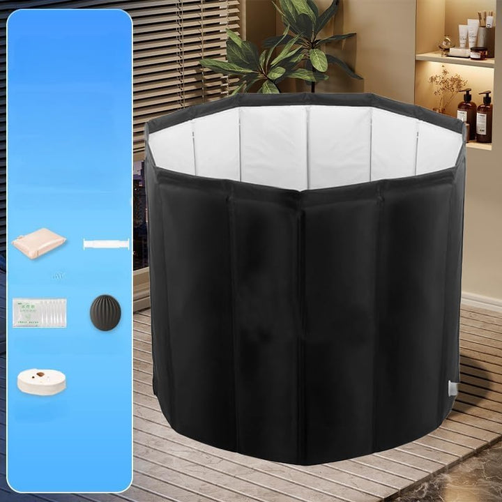 YYW Tragbare faltbare Eisbadewanne, grosse tragbare Badewanne für Zuhause, Outdoor, Fitnessstudios,